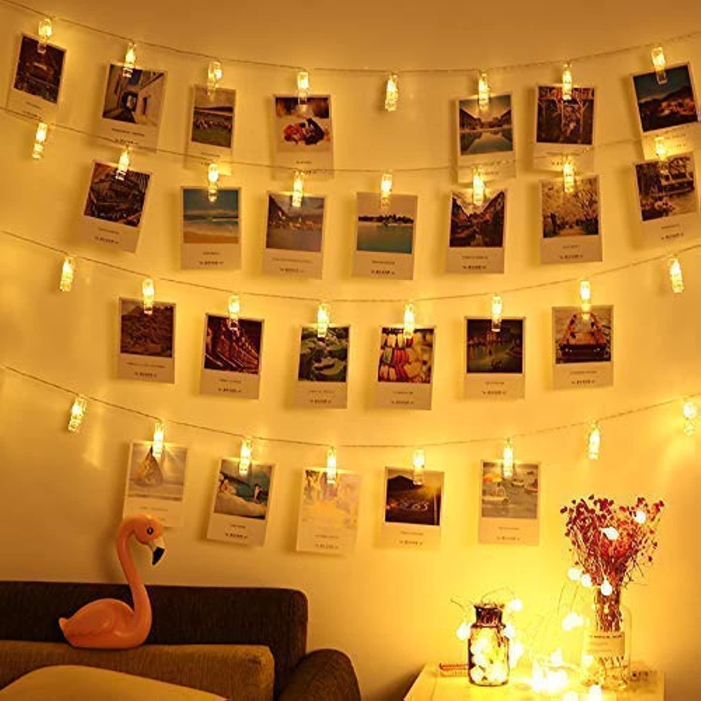 Beautiful Created 20 Photo Clip LED String Lights for Photo Hanging