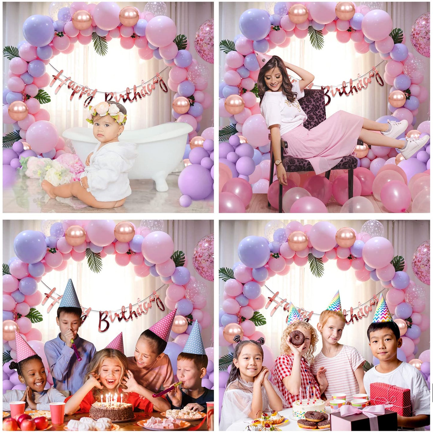 Party Propz Birthday Decoration Set – Pack of 60 Balloons for Celebrations